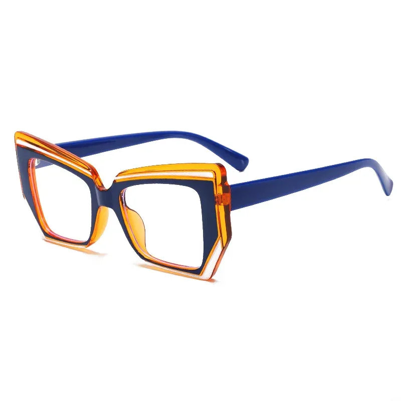 elegante-brille-or-damen-or-cat-eye-or-farbige-bugel-or-blaulichtfilter-or-mode-brille-jlr-design-96916 - JLR Design