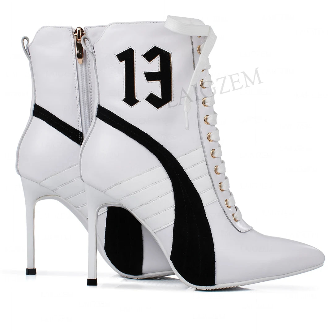 Elegante Damen-High-Heels aus echtem Leder im Sneaker Design High Heels 129.99 Design, Heels, High, Sneaker JLR Design