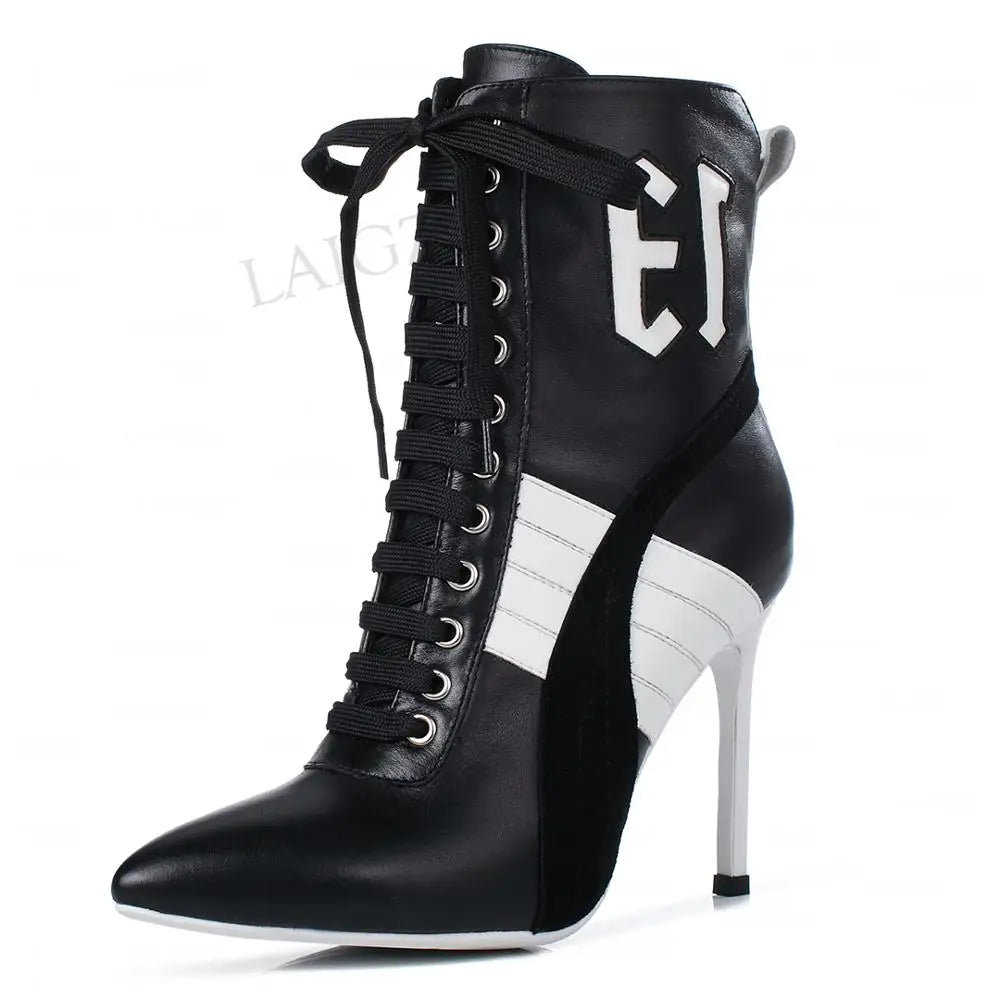 Elegante Damen-High-Heels aus echtem Leder im Sneaker Design High Heels 129.99 Design, Heels, High, Sneaker JLR Design