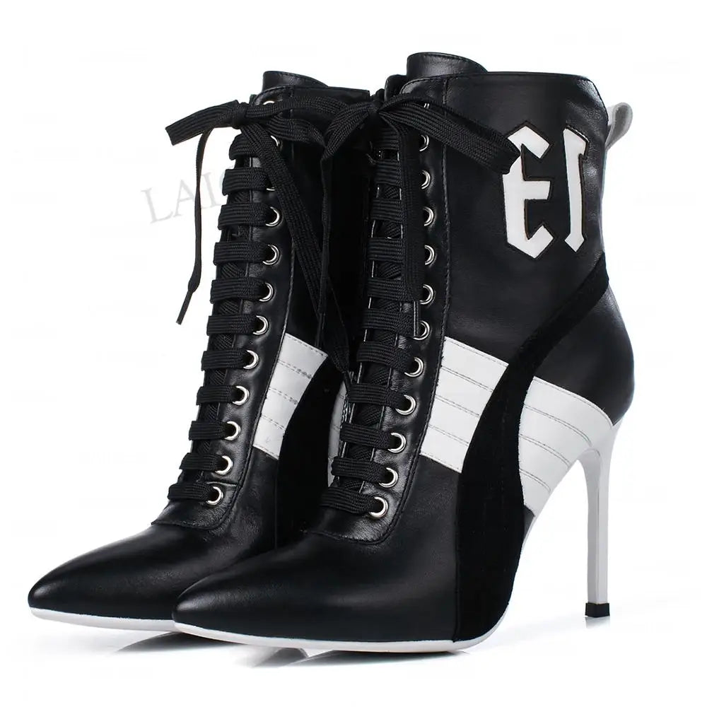 Elegante Damen-High-Heels aus echtem Leder im Sneaker Design High Heels 129.99 Design, Heels, High, Sneaker JLR Design