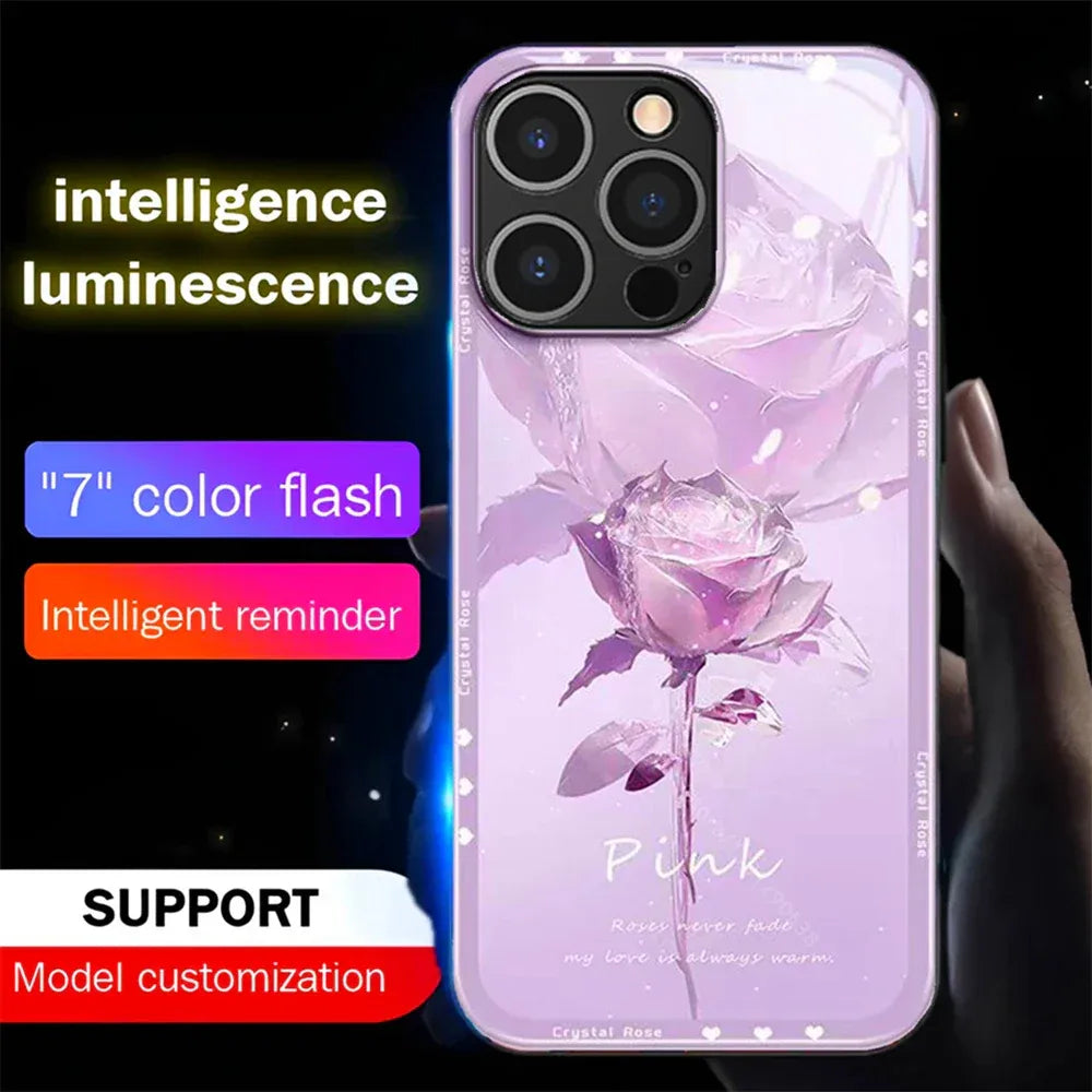 elegante-iphone-handyhulle-mit-led-beleuchtung-rosen-cover-jlr-design-75307 - JLR Design