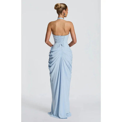 elegantes-maxikleid-mit-schlitz-ruckenfrei-tailliert-sommer-abendmode-kleid-jlr-design-12 - JLR Design