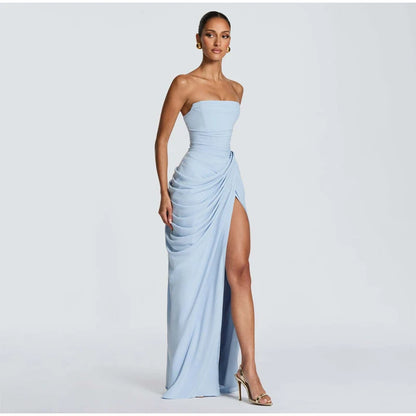 elegantes-maxikleid-mit-schlitz-ruckenfrei-tailliert-sommer-abendmode-kleid-jlr-design-27 - JLR Design