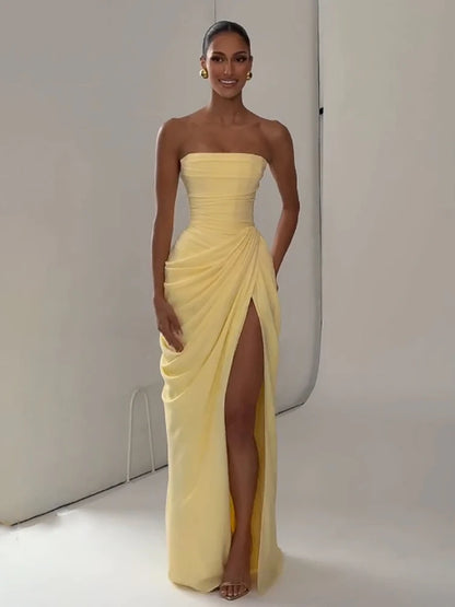 elegantes-maxikleid-mit-schlitz-ruckenfrei-tailliert-sommer-abendmode-kleid-jlr-design-31 - JLR Design