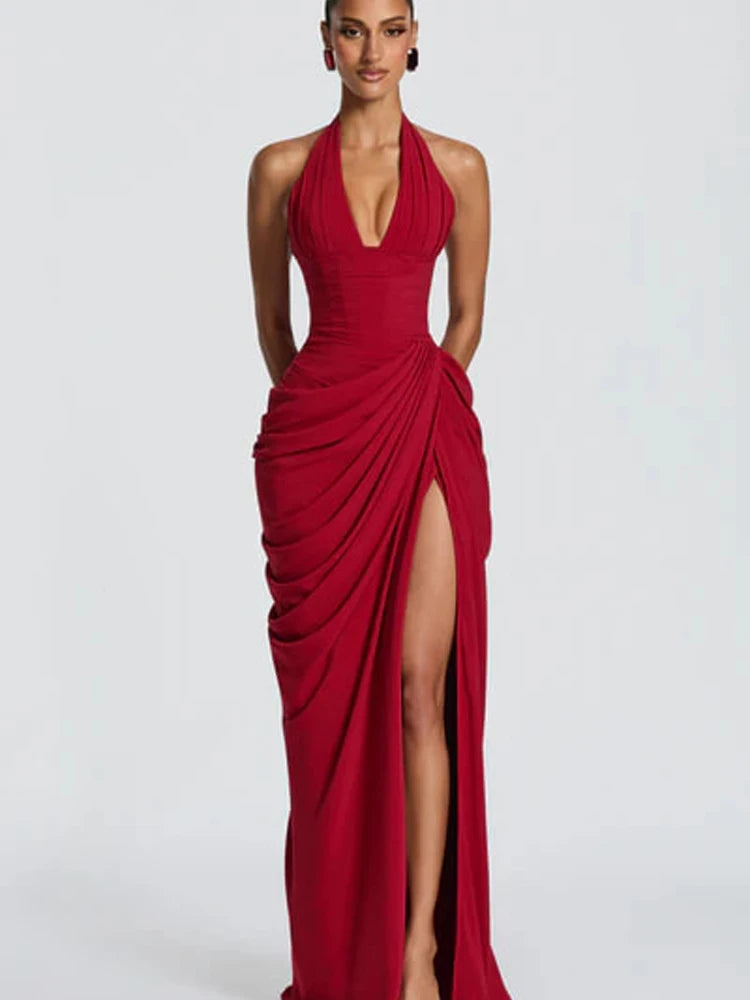 elegantes-maxikleid-mit-schlitz-ruckenfrei-tailliert-sommer-abendmode-kleid-jlr-design-33 - JLR Design
