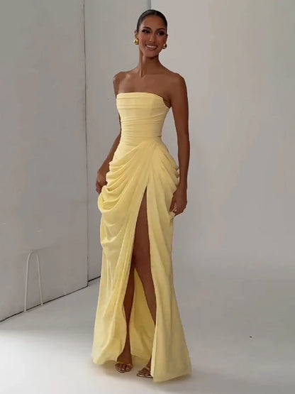 elegantes-maxikleid-mit-schlitz-ruckenfrei-tailliert-sommer-abendmode-kleid-jlr-design-5 - JLR Design