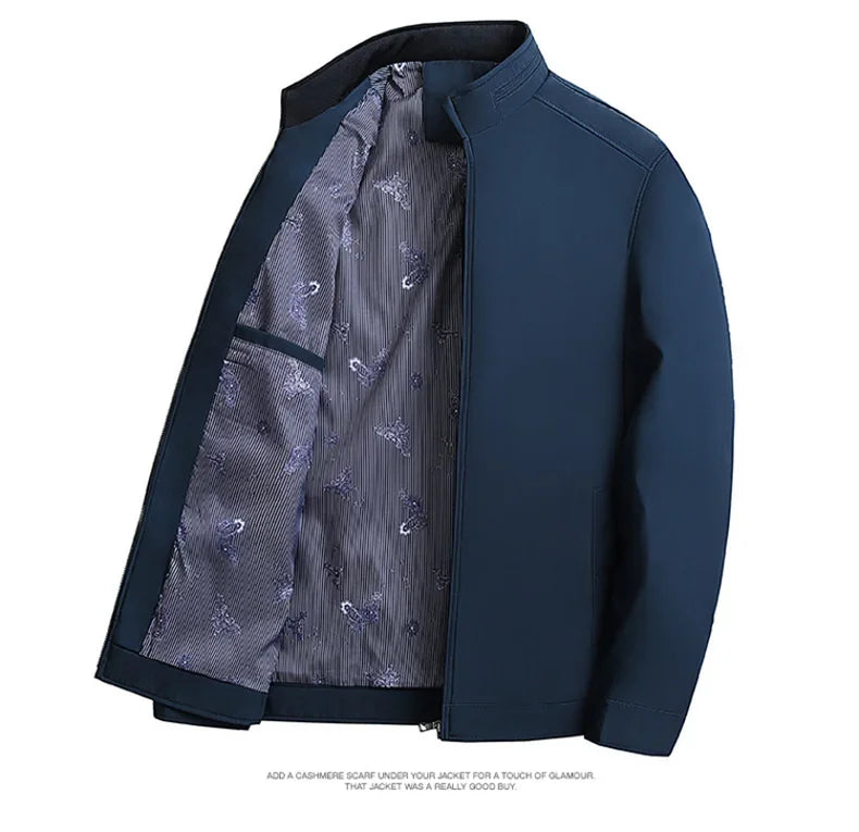 Englische Stehkragen-Jacke – Business-Eleganz Jacke JLR Design