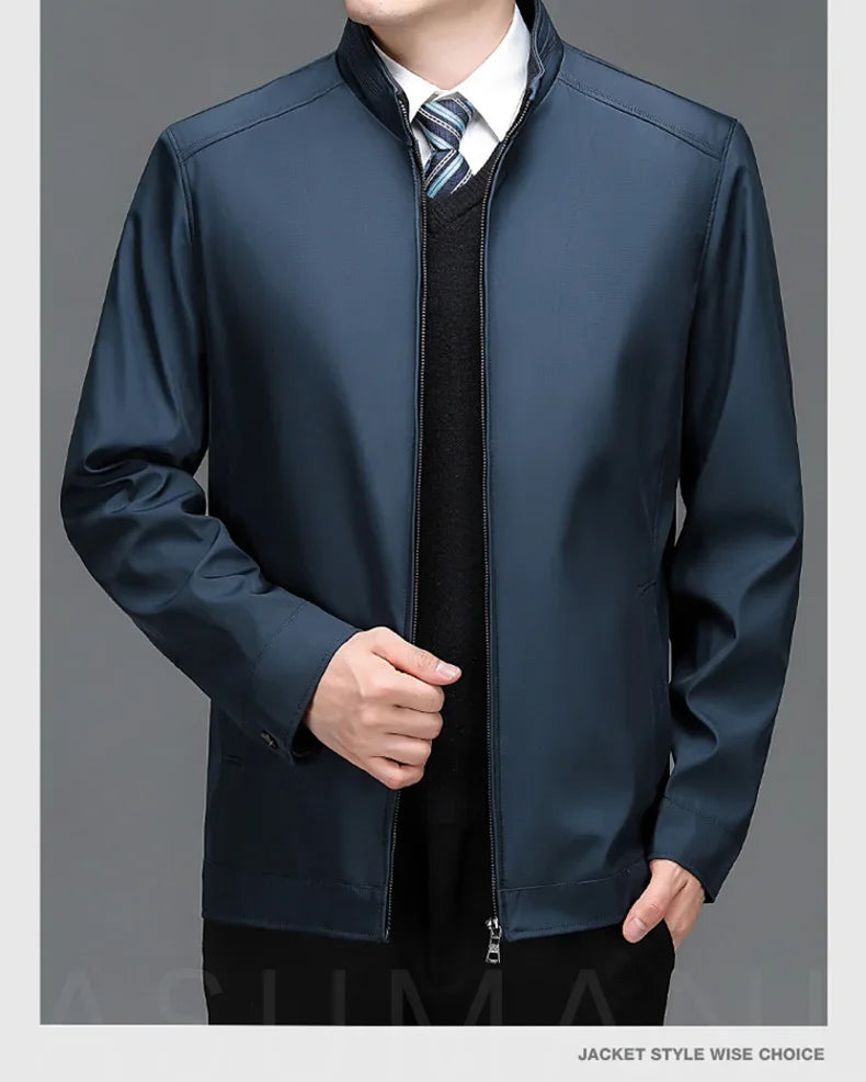 Englische Stehkragen-Jacke – Business-Eleganz Jacke JLR Design