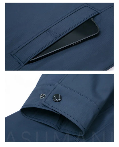 Englische Stehkragen-Jacke – Business-Eleganz Jacke JLR Design