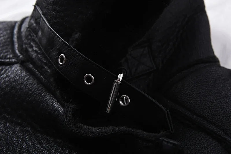 Faux Fur Fashion Biker Mantel Streetwear Jacke JLR Design