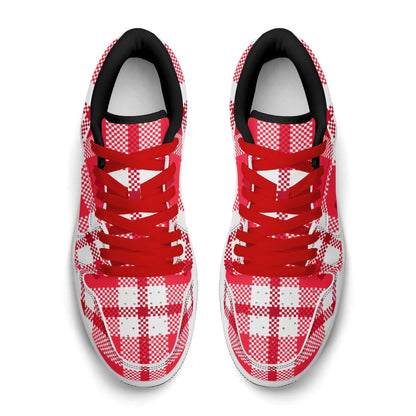 flanell-heart-low-top-leder-sneaker-fur-damen-sneaker-jlr-design-41173 - JLR Design