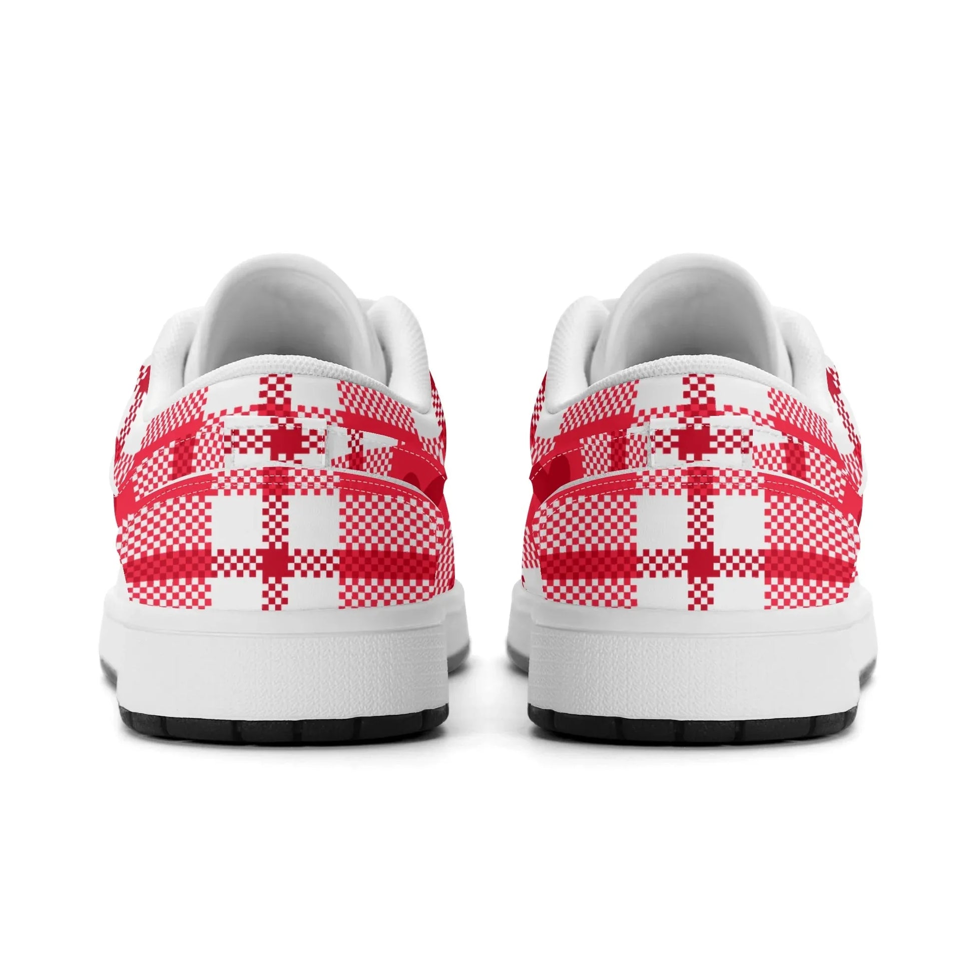 flanell-heart-low-top-leder-sneaker-fur-damen-sneaker-jlr-design-86921 - JLR Design