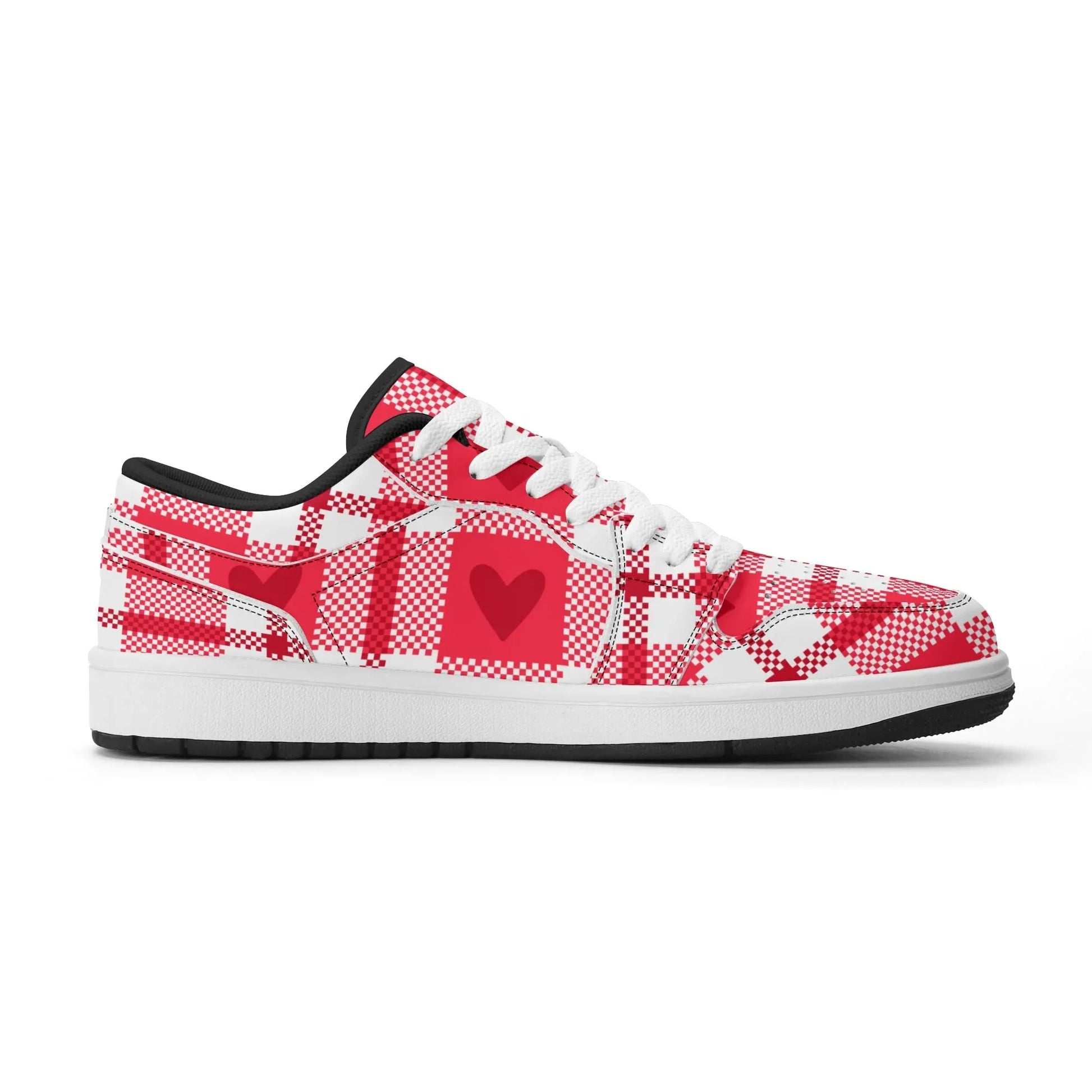 flanell-heart-low-top-leder-sneaker-fur-herren-sneaker-jlr-design-43415 - JLR Design