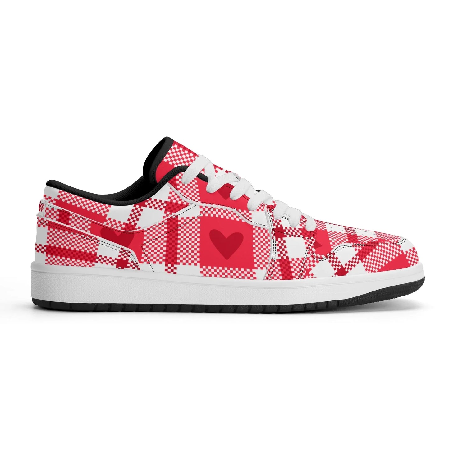 flanell-heart-low-top-leder-sneaker-fur-herren-sneaker-jlr-design-95487 - JLR Design
