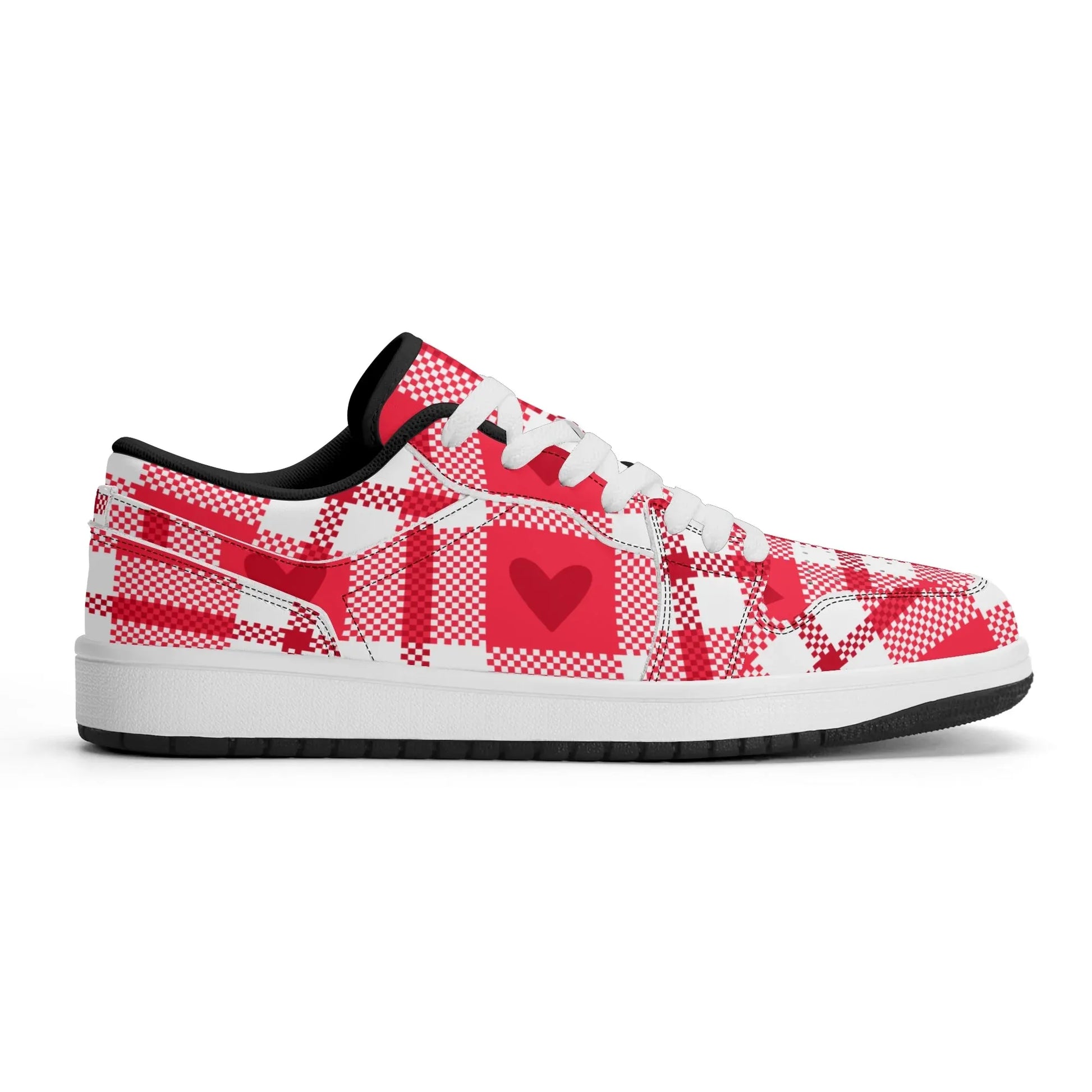 flanell-heart-low-top-leder-sneaker-fur-herren-sneaker-jlr-design-95487 - JLR Design