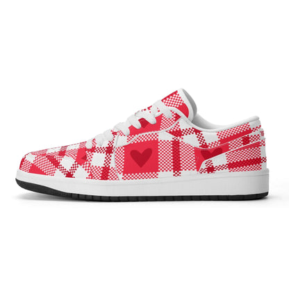 flanell-heart-low-top-leder-sneaker-fur-herren-sneaker-jlr-design-73503 - JLR Design
