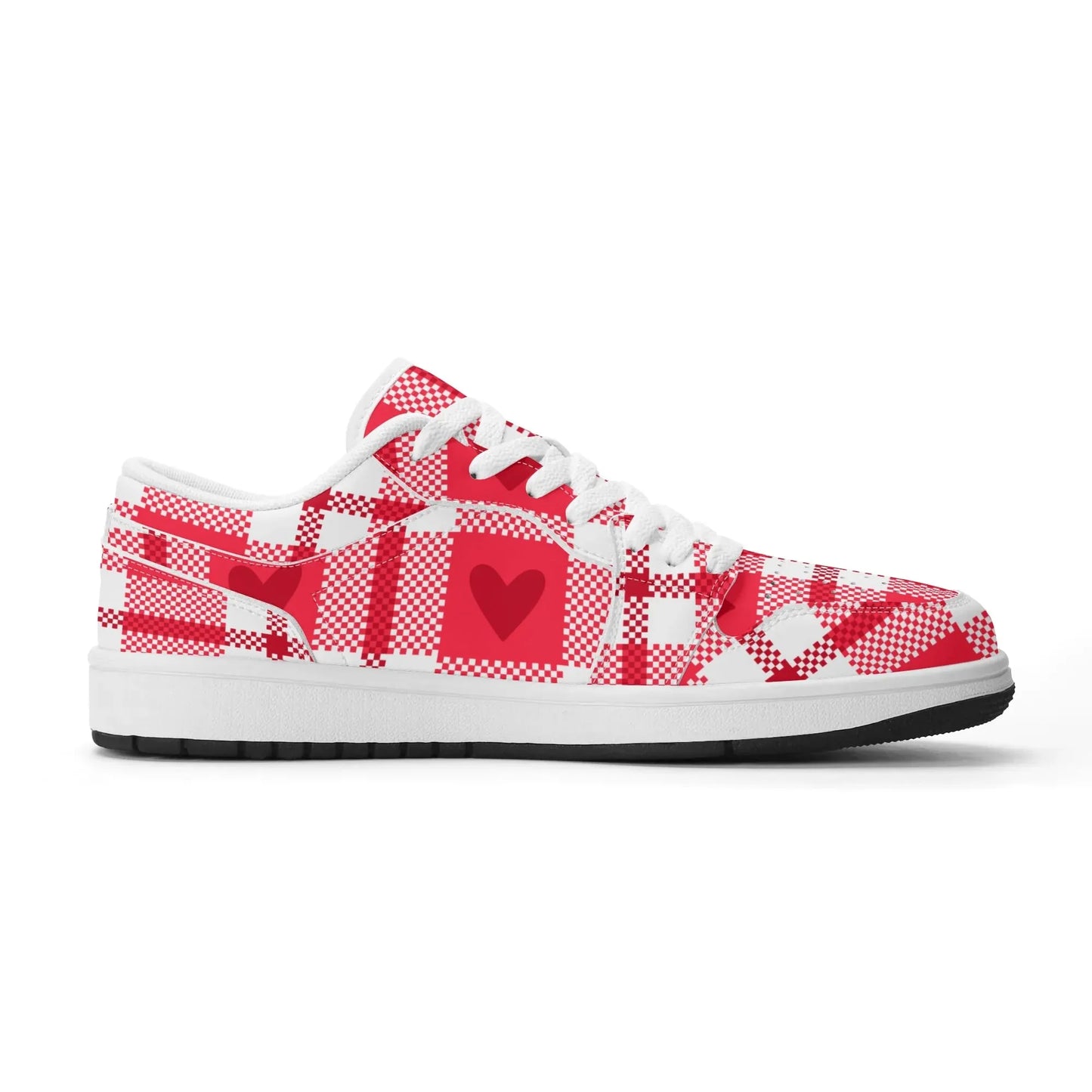 flanell-heart-low-top-leder-sneaker-fur-herren-sneaker-jlr-design-59139 - JLR Design