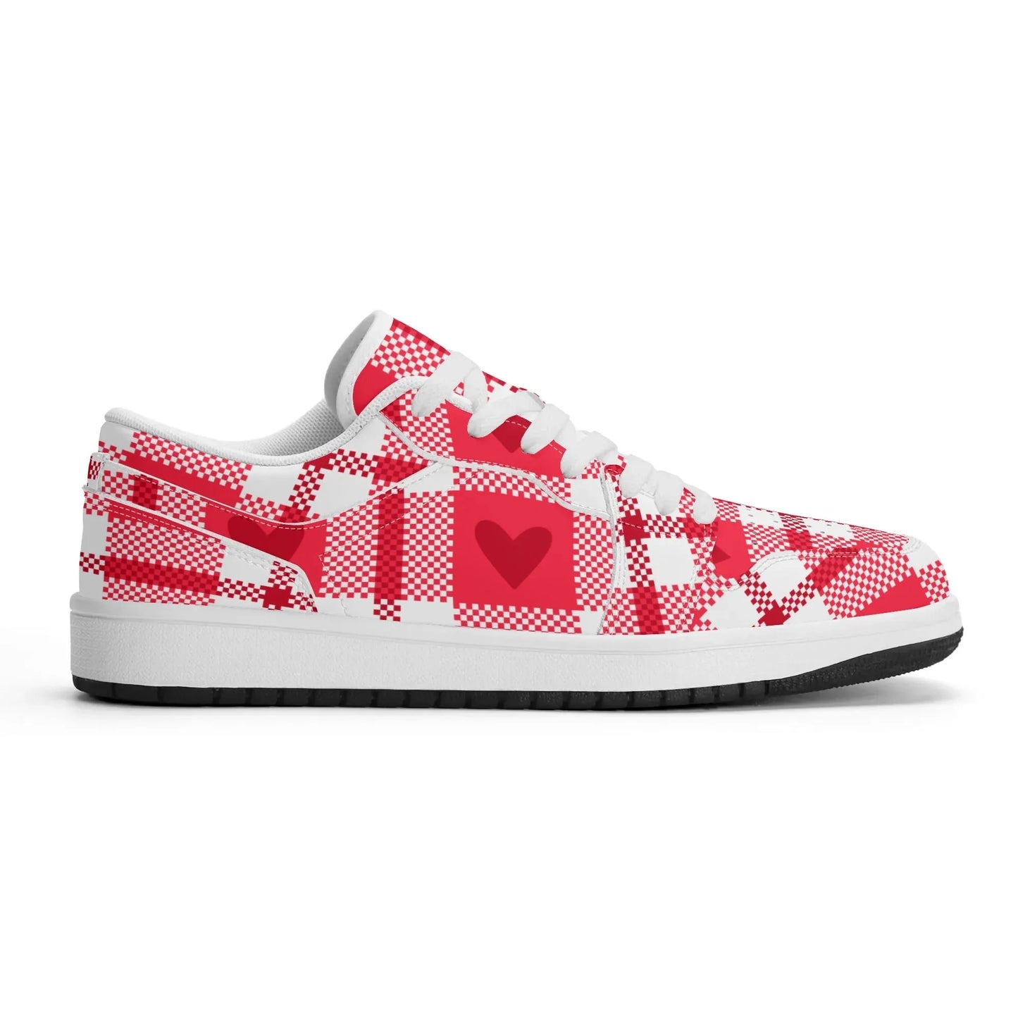 flanell-heart-low-top-leder-sneaker-fur-herren-sneaker-jlr-design-48074 - JLR Design