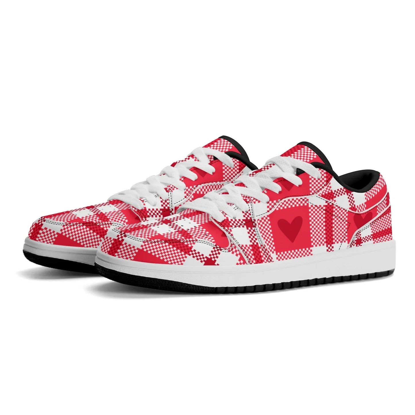 flanell-heart-low-top-leder-sneaker-fur-herren-sneaker-jlr-design-96656 - JLR Design