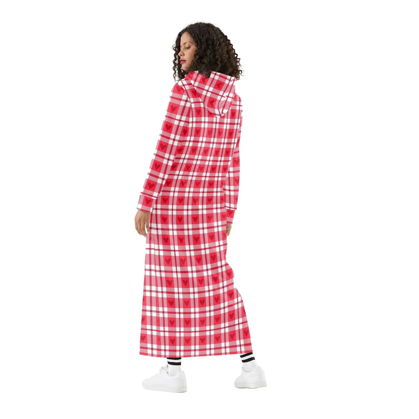 flanell-herzchen-bequemes-leichtes-hoodie-kleid-hoodiekleid-jlr-design-98928 - JLR Design
