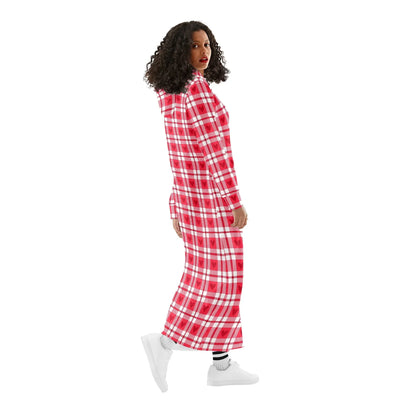 flanell-herzchen-bequemes-leichtes-hoodie-kleid-hoodiekleid-jlr-design-65759 - JLR Design