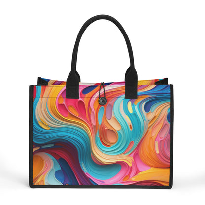 Fluid Color Canvas Shopper Tasche Einkaufstasche JLR Design