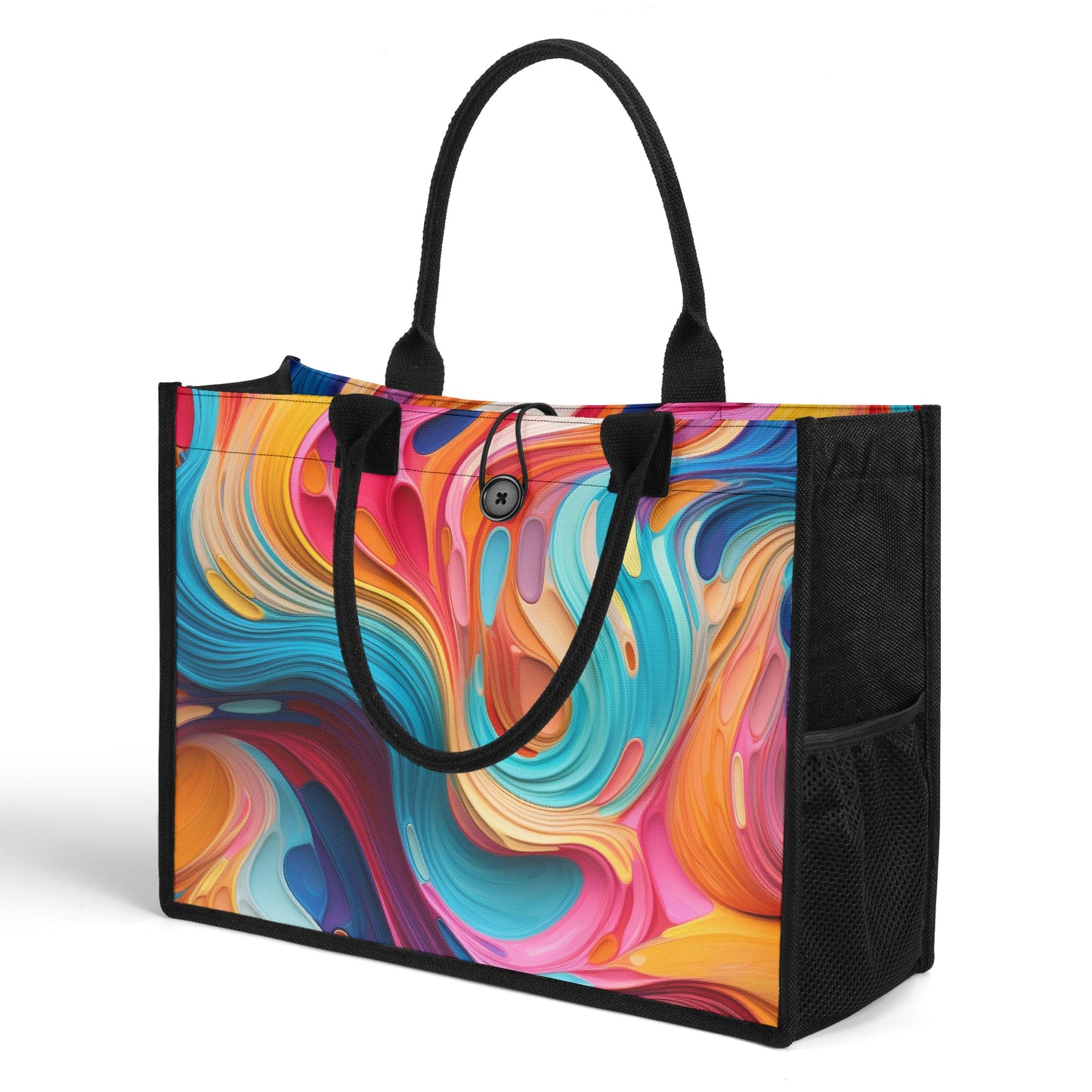 Fluid Color Canvas Shopper Tasche Einkaufstasche JLR Design