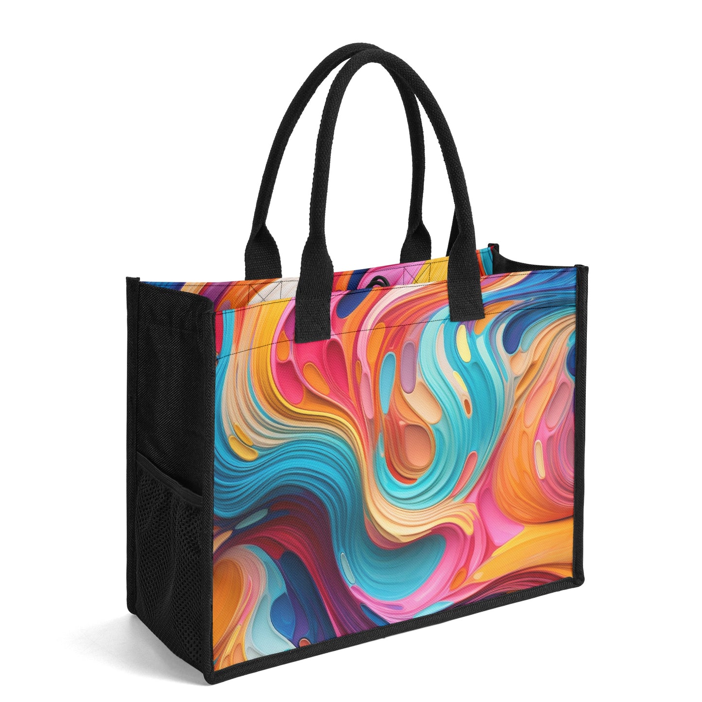 Fluid Color Canvas Shopper Tasche Einkaufstasche JLR Design