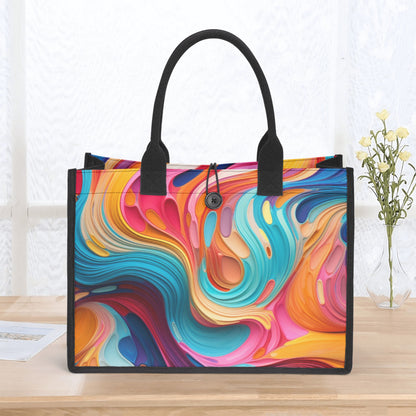 Fluid Color Canvas Shopper Tasche Einkaufstasche JLR Design