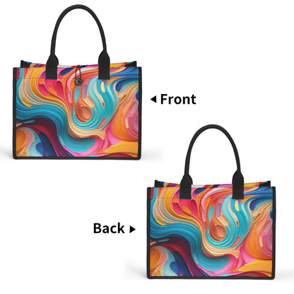 Fluid Color Canvas Shopper Tasche Einkaufstasche JLR Design