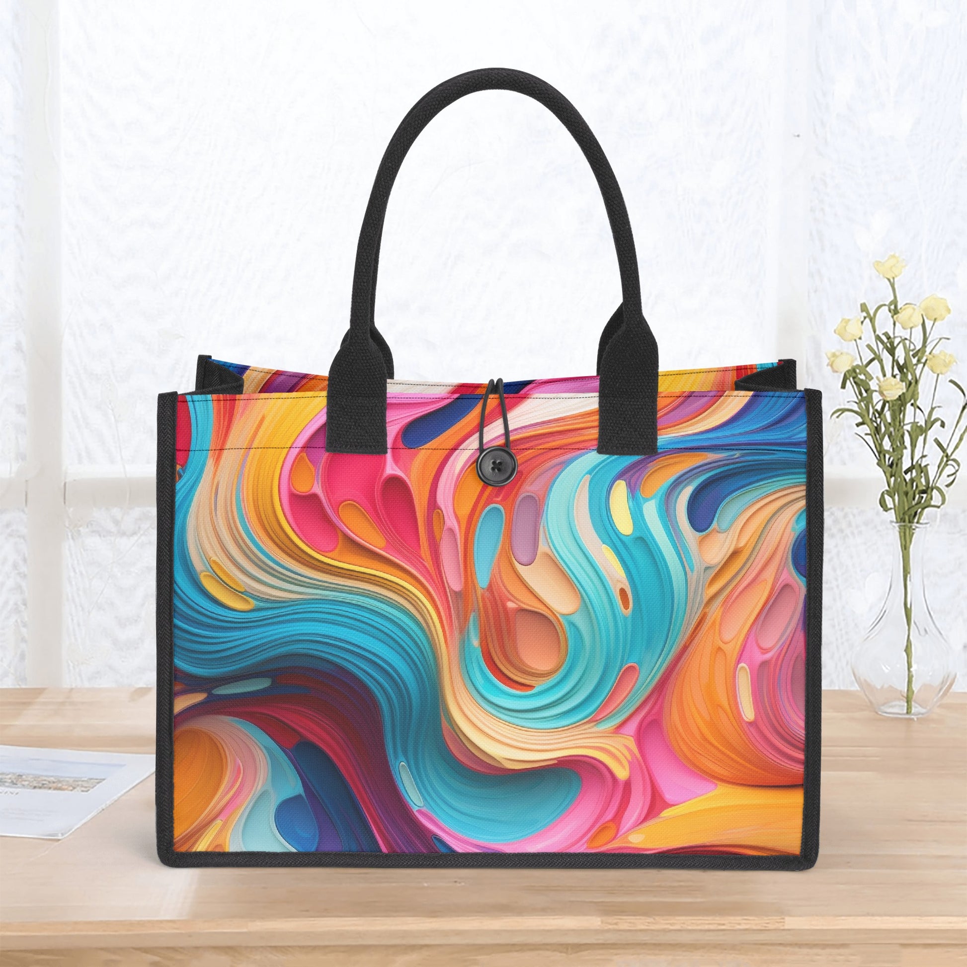 Fluid Color Premium Canvas Shopper Tasche Tragetasche JLR Design