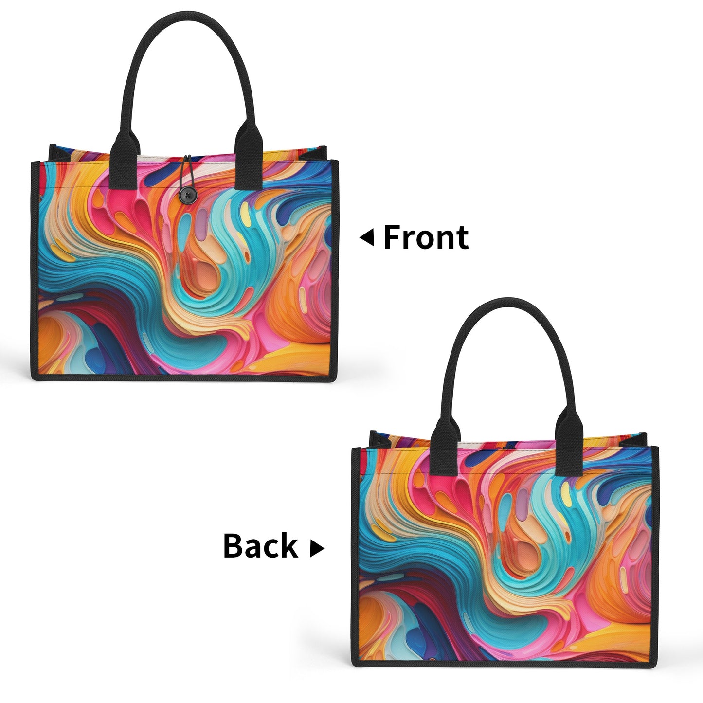 Fluid Color Premium Canvas Shopper Tasche Tragetasche JLR Design