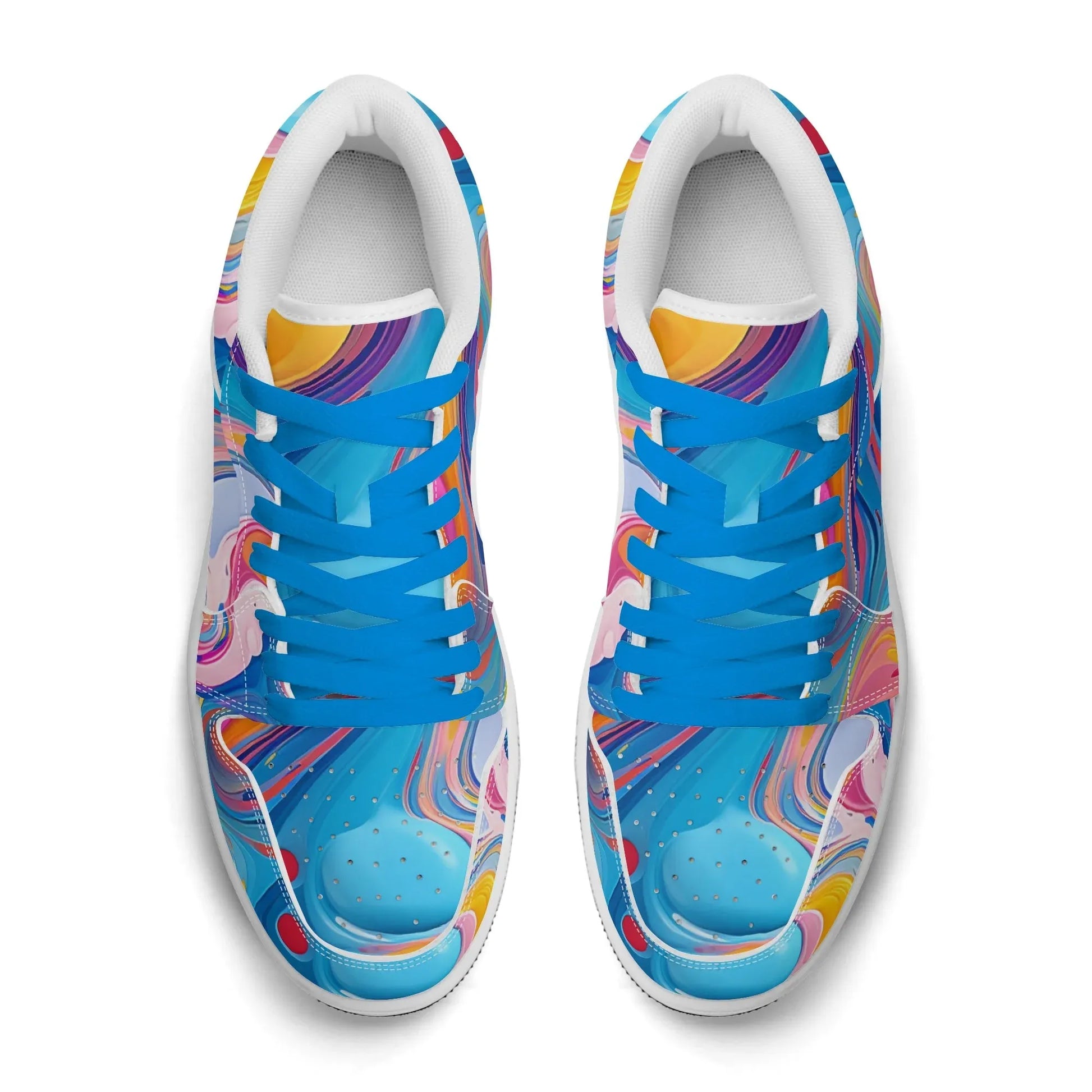 fluid-colors-low-top-leder-sneaker-fur-damen-sneaker-jlr-design-57437 - JLR Design