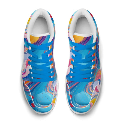 fluid-colors-low-top-leder-sneaker-fur-damen-sneaker-jlr-design-57437 - JLR Design