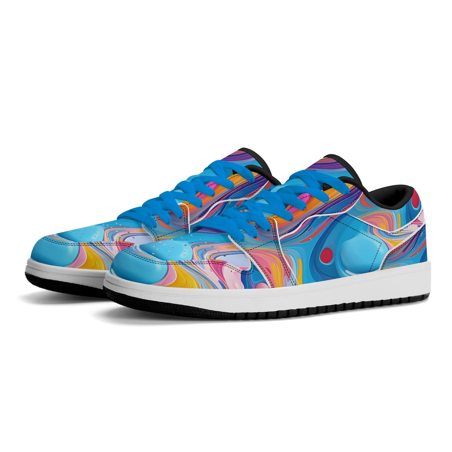 Fluid Colors Low Top Leder Sneaker für Herren Sneaker JLR Design