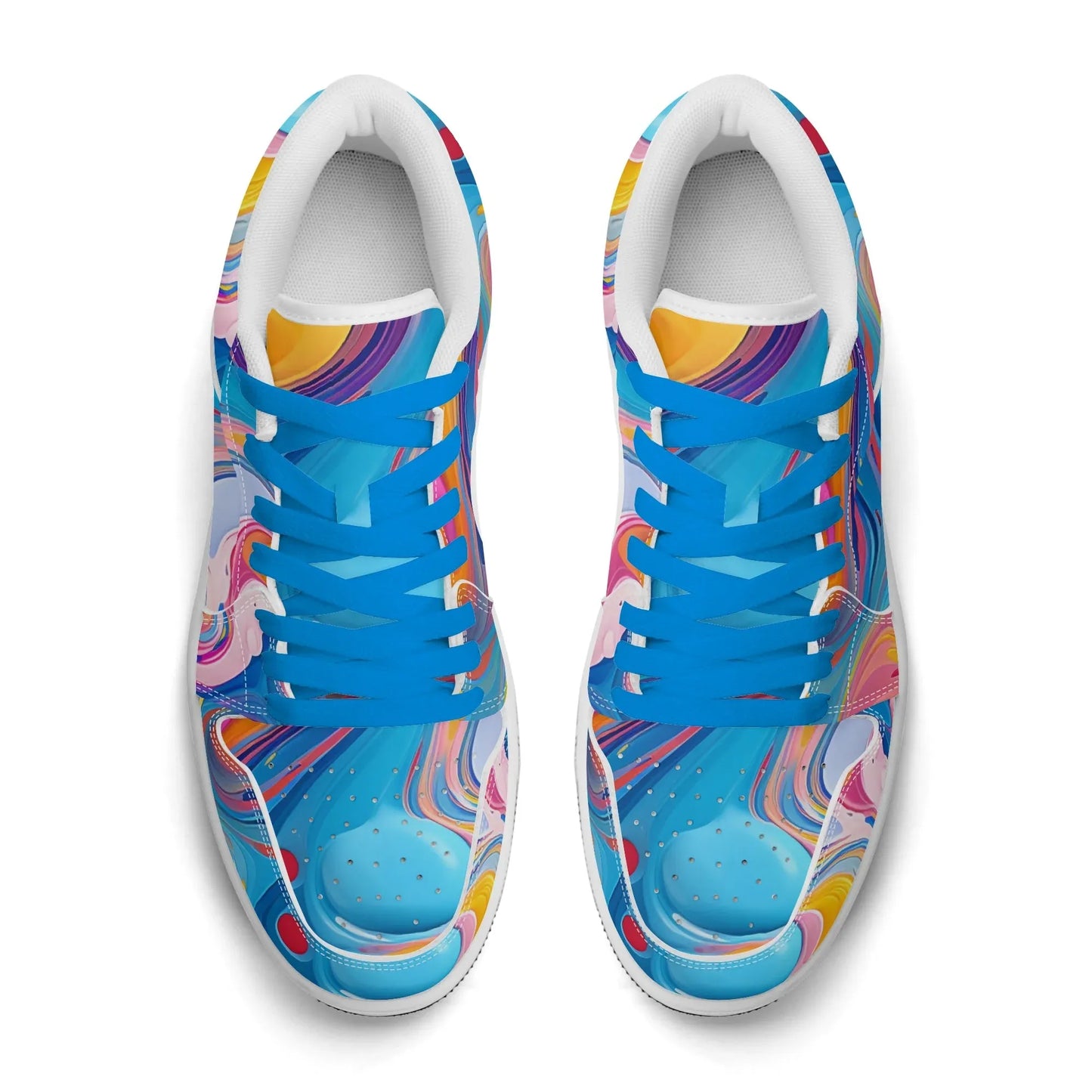 fluid-colors-low-top-leder-sneaker-fur-herren-sneaker-jlr-design-42010 - JLR Design