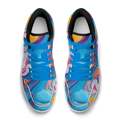 Fluid Colors Low Top Leder Sneaker für Herren Sneaker JLR Design