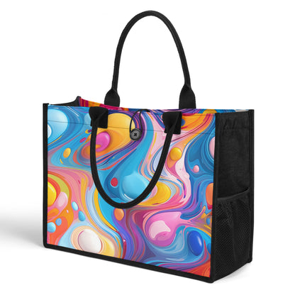 Fluid Colour Canvas Shopper Tasche Einkaufstasche JLR Design