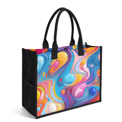 Fluid Colour Canvas Shopper Tasche Einkaufstasche JLR Design