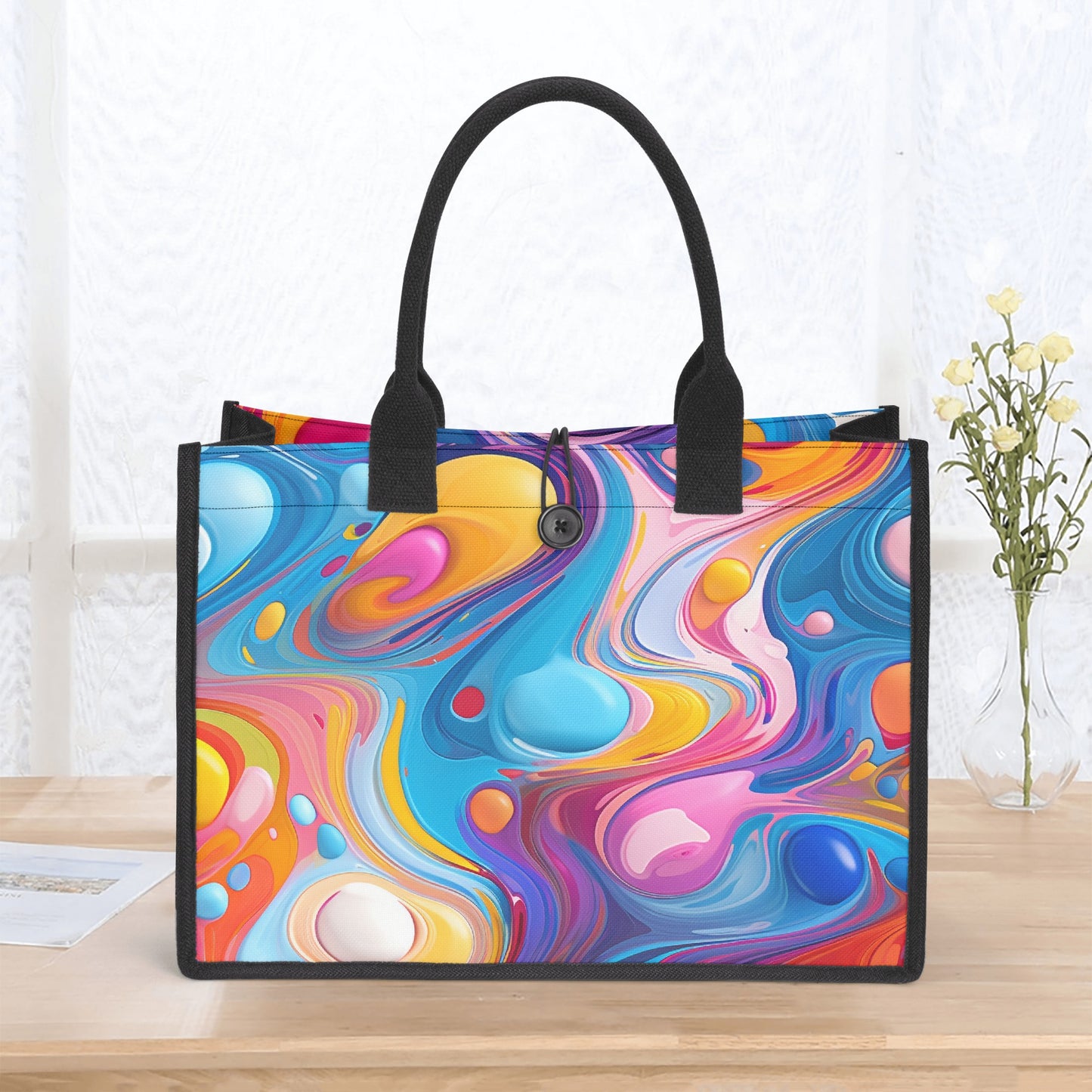 Fluid Colour Canvas Shopper Tasche Einkaufstasche JLR Design