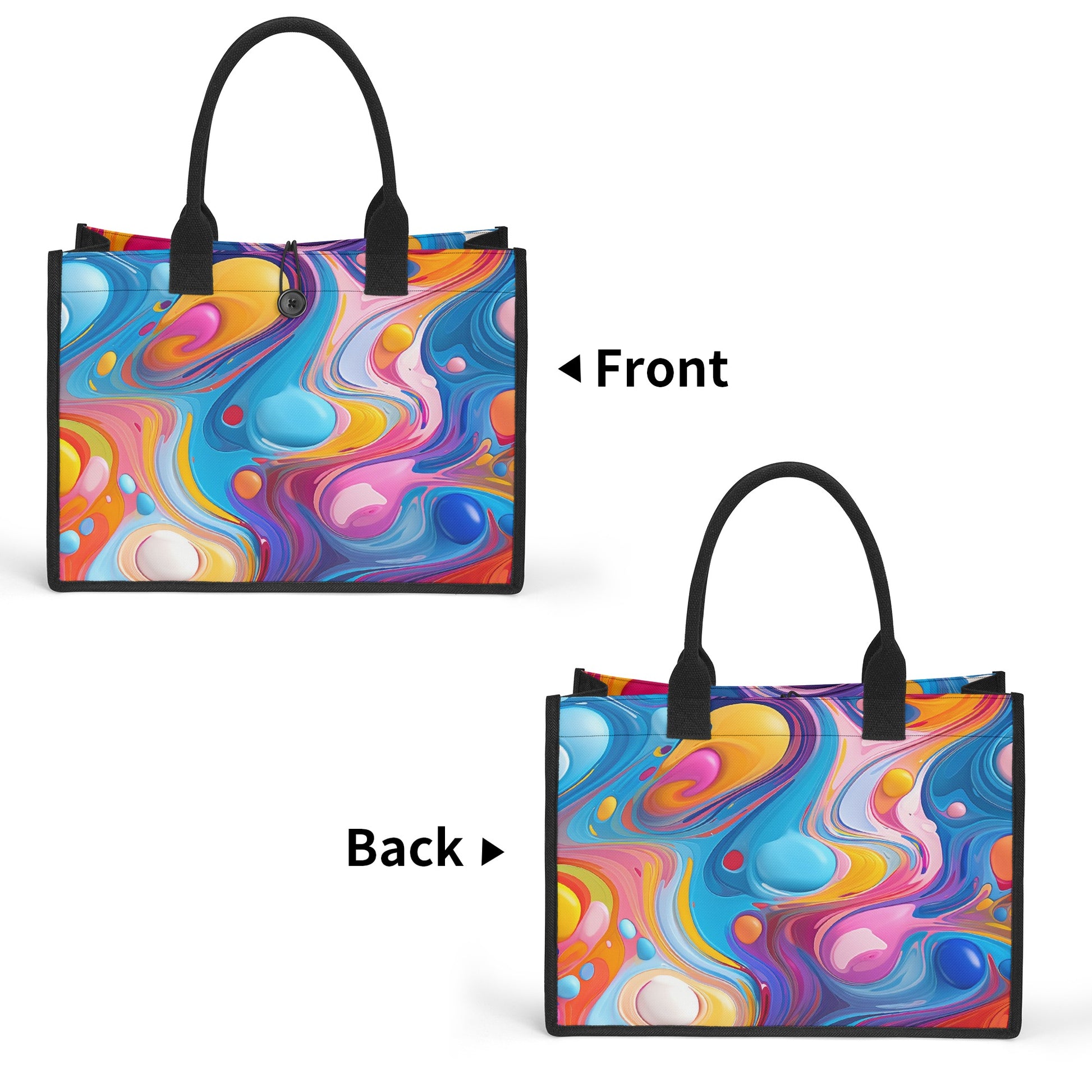 Fluid Colour Canvas Shopper Tasche Einkaufstasche JLR Design