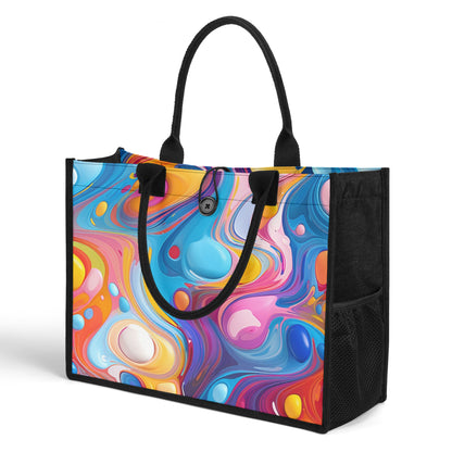 Fluid Colour Premium Canvas Shopper Tasche Tragetasche JLR Design