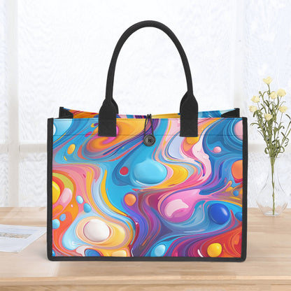 Fluid Colour Premium Canvas Shopper Tasche Tragetasche JLR Design