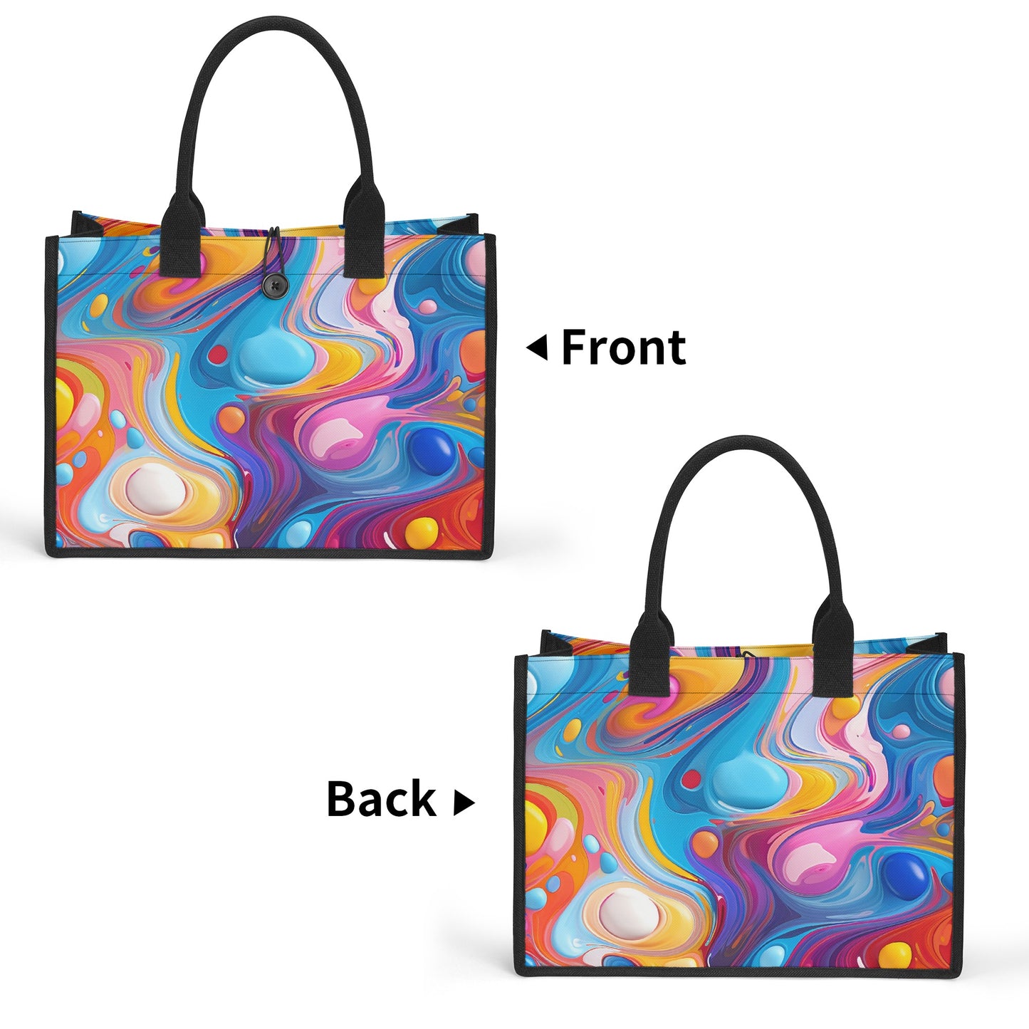 Fluid Colour Premium Canvas Shopper Tasche Tragetasche JLR Design