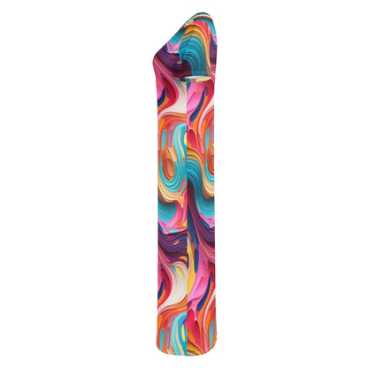 fluid-colours-camouflage-short-sleeve-long-dress-long-dress-jlr-design-41210 - JLR Design