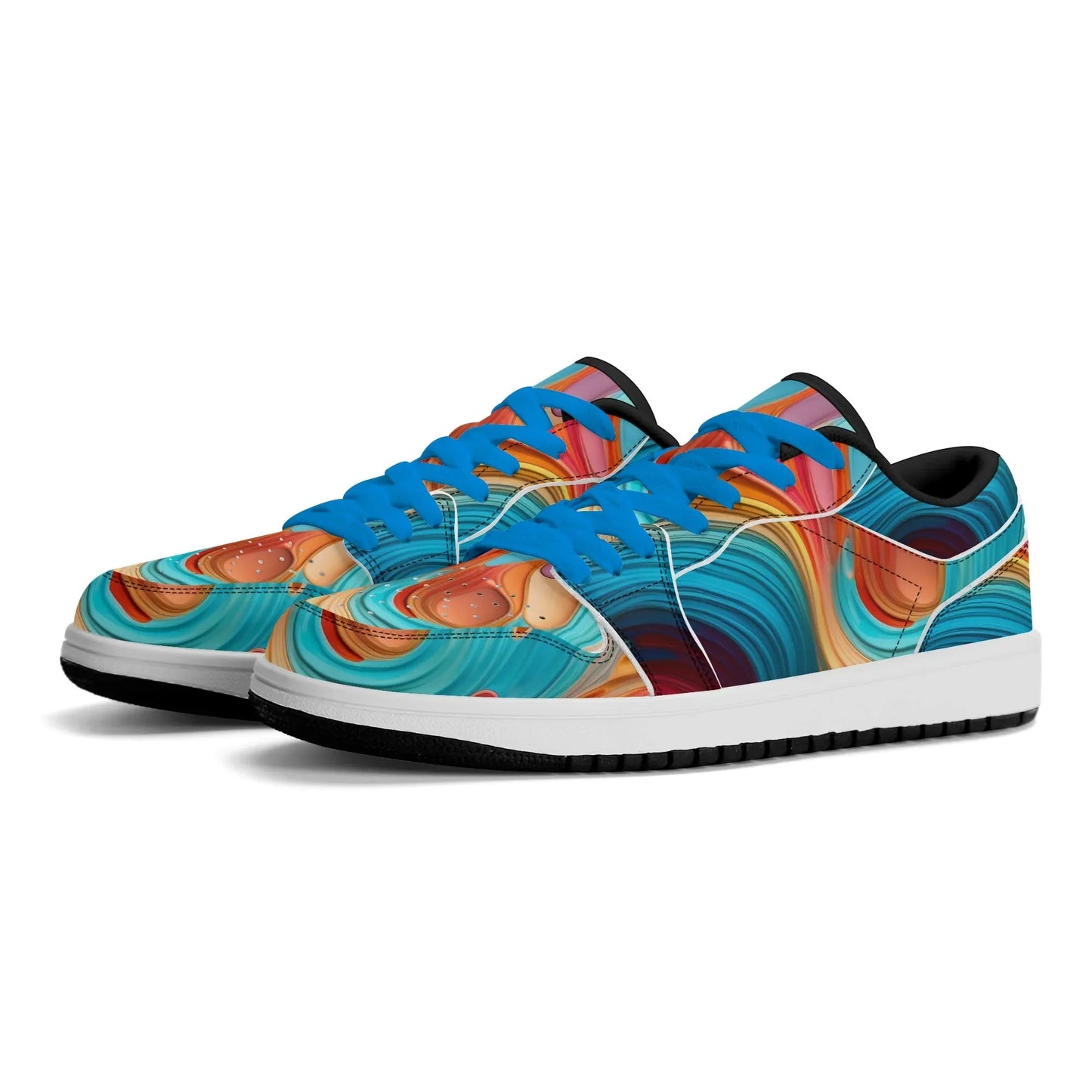 fluid-colours-low-top-leder-sneaker-fur-herren-sneaker-jlr-design-46971 - JLR Design