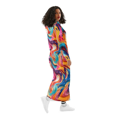 flussige-farben-bequemes-leichtes-hoodie-kleid-hoodiekleid-jlr-design-39572 - JLR Design