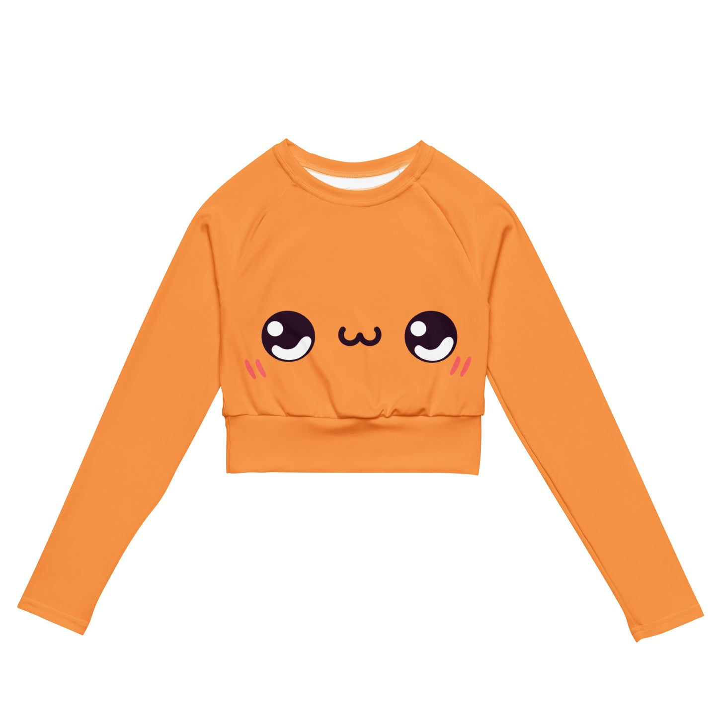 Fröhliches Kawaii Long Sleeve Crop Top JLR Design
