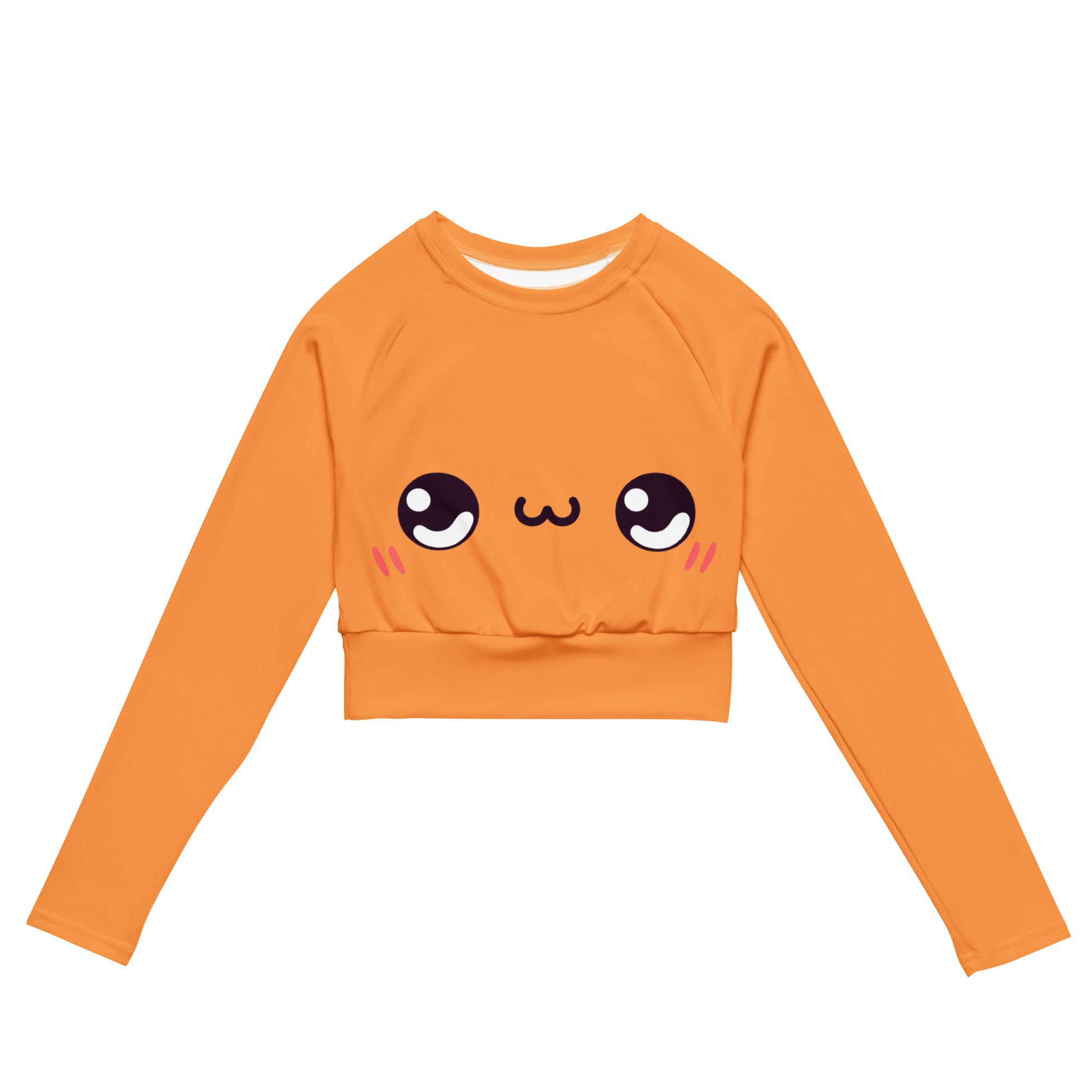 Fröhliches Kawaii Long Sleeve Crop Top JLR Design