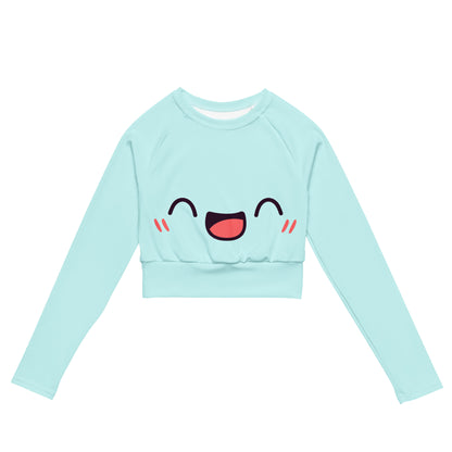 Fröhliches Kawaii Long Sleeve Crop Top Long Sleeve Crop Top JLR Design